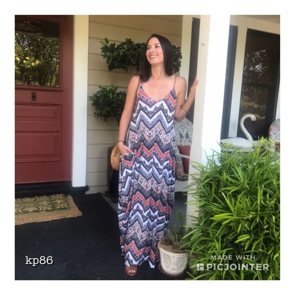 (LAST ONE) Floral Striped Print Dress - Picture 4 of 4